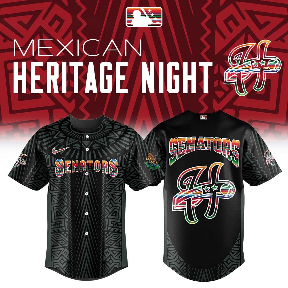 Harrisburg Senators Mexican Heritage Night Baseball Jersey - Front View
