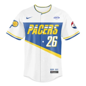 Indiana Pacers Custom Boom Baby Baseball Jersey
