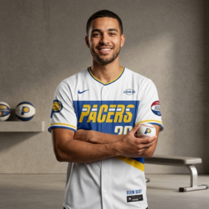 Indiana Pacers Custom Boom Baby Baseball Jersey