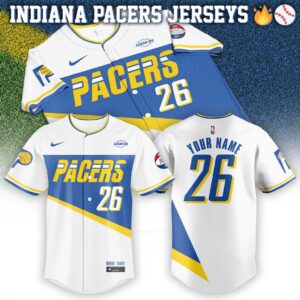 Indiana Pacers Custom Boom Baby Baseball Jersey