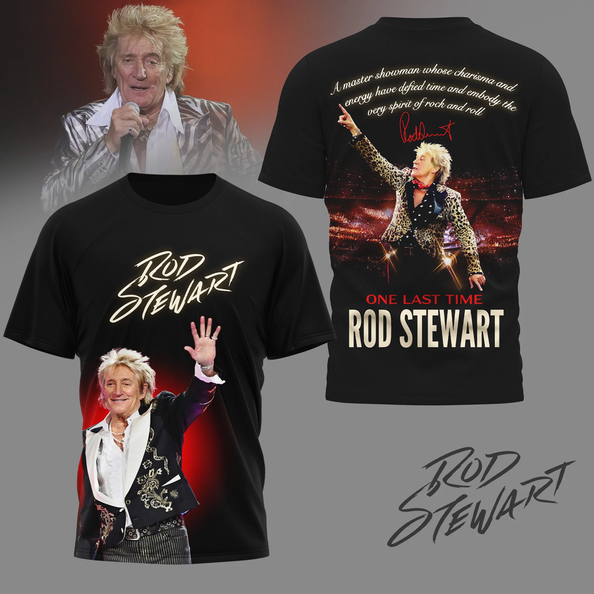 Rod Stewart One Last Time T-Shirt - Front View