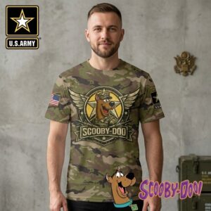 Scooby-Doo U.S. Army This We'll Defend Camo T-Shirt