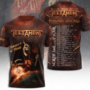 Testament Thrash of the Titans North America Tour 2026 T-Shirt