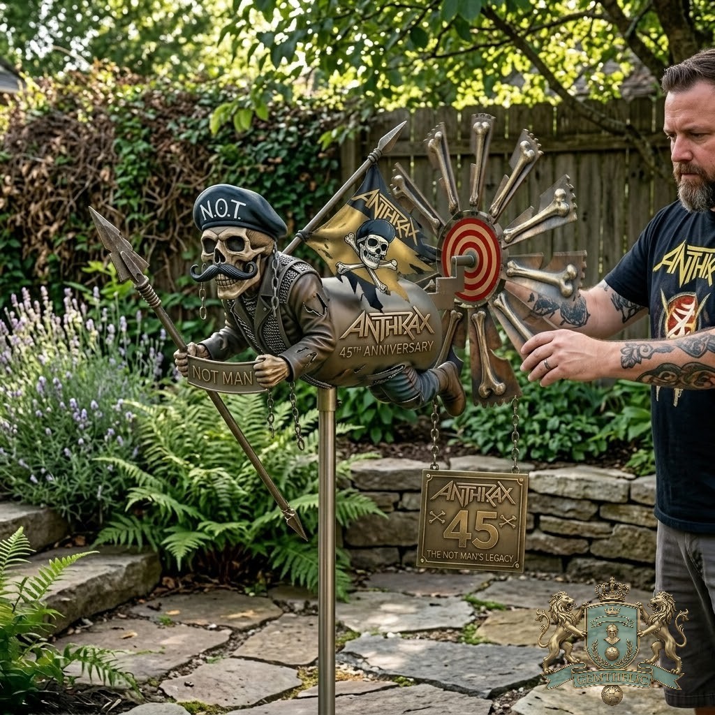Anthrax 45th Anniversary Wind Spinner - Detail View