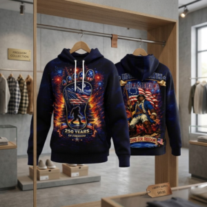 Bigfoot 250 Years Of Freedom American Patriot Hoodie