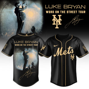 Luke Bryan New York Mets Word On The Street Tour Baseball Jersey