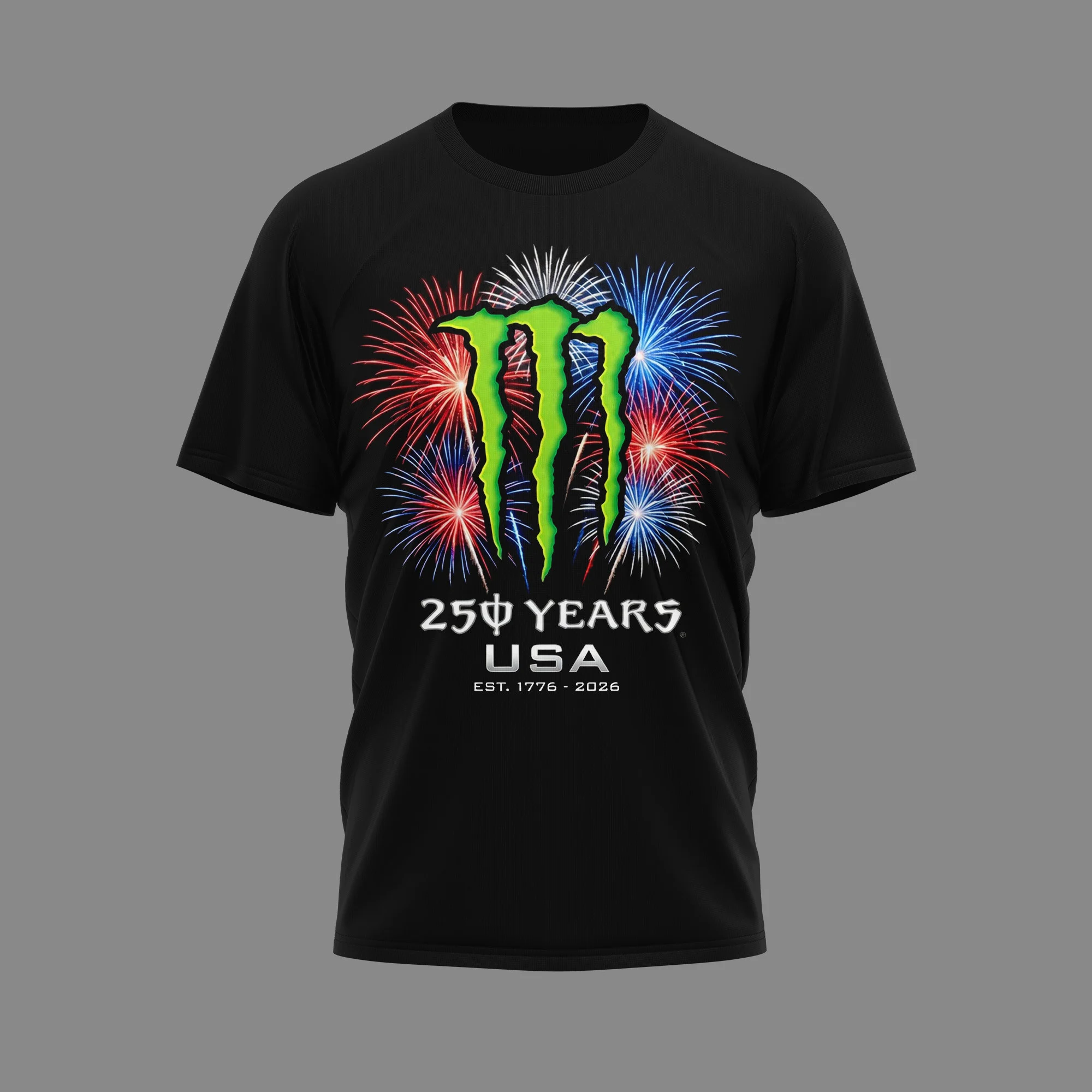 Monster Energy 250 Years USA Unleash the Freedom T-Shirt - Detail View