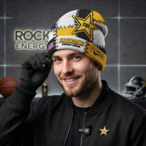 Rockstar Energy Drink Nike Collaboration Patchwork Beanie