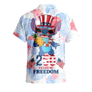 Stitch 250 Years of Freedom America Hawaiian Shirt