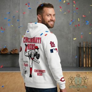 Cincinnati Reds Budweiser 150 Years Birth Place Of America Hoodie