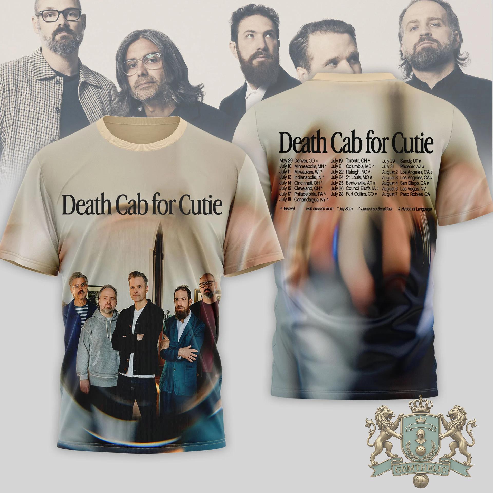 Death Cab for Cutie Tour Dates T-Shirt - Front View