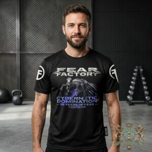 Fear Factory Cybernetic Domination 35 Years of Fear AUS/NZ Tour 2026 T-Shirt