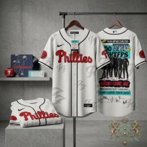 Foo Fighters Take Cover Tour 2026 Philadelphia Phillies Baseball Jersey