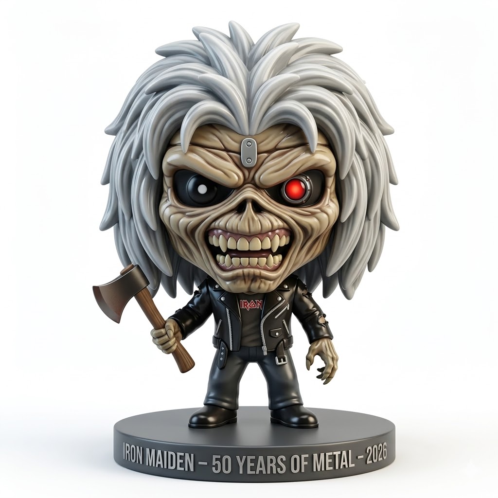 Iron Maiden 50 Years Of Metal Funko Pop Vinyl Figure - Detail View