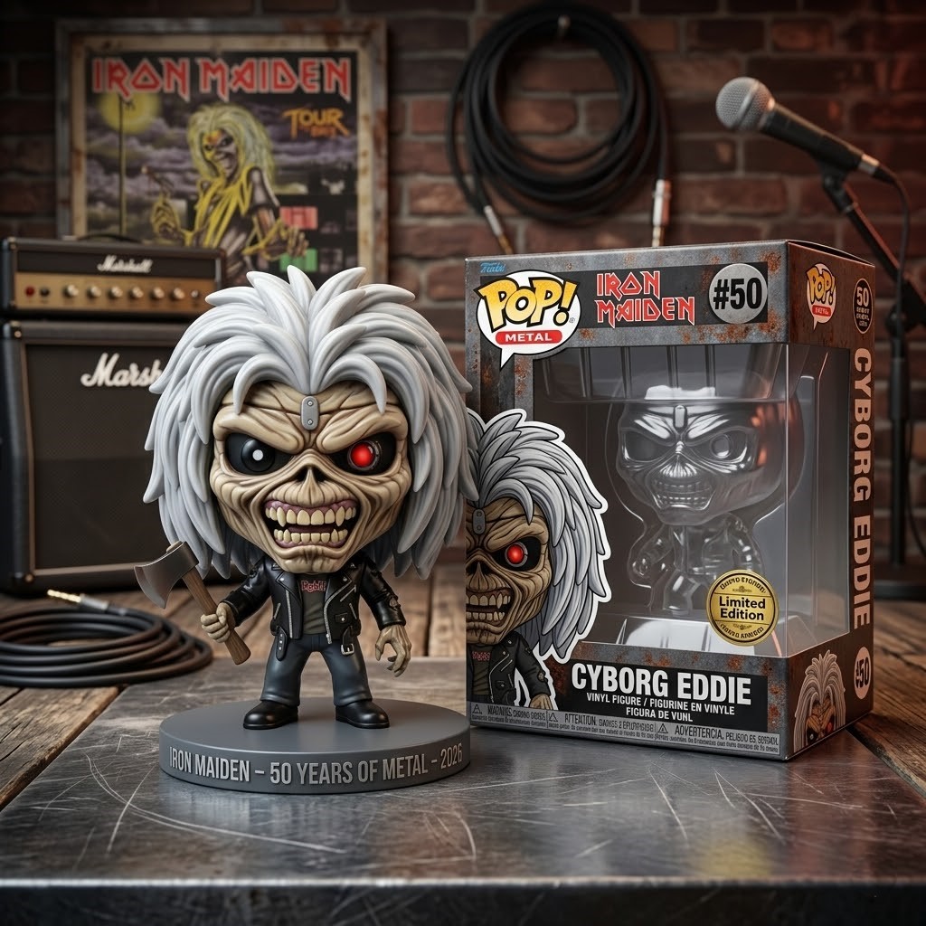 Iron Maiden 50 Years Of Metal Funko Pop Vinyl Figure - Front View