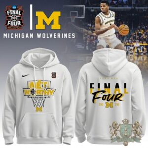 Michigan Wolverines 2026 NCAA Men's Final Four Indianapolis Net Worthy Hoodie