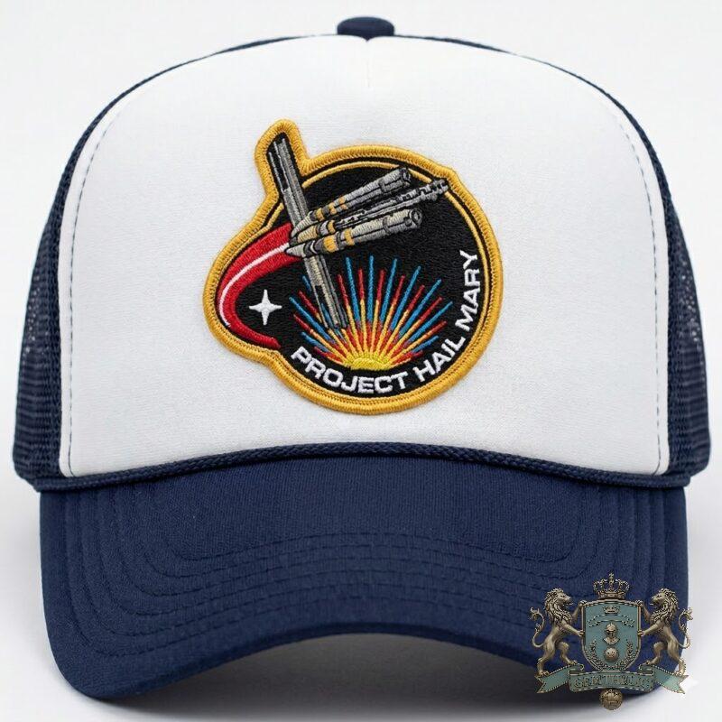 Project Hail Mary Mission Patch Trucker Hat - Front View