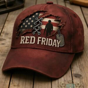 US Soldier RED Friday American Baseball Cap