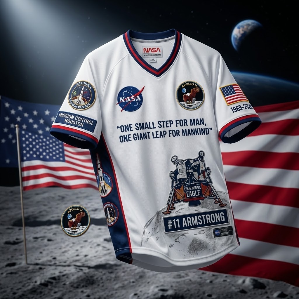 NASA Apollo 11 57th Moon Landing Jersey 1