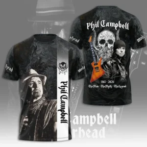 Phil Campbell The Legend 3D TShirt 1