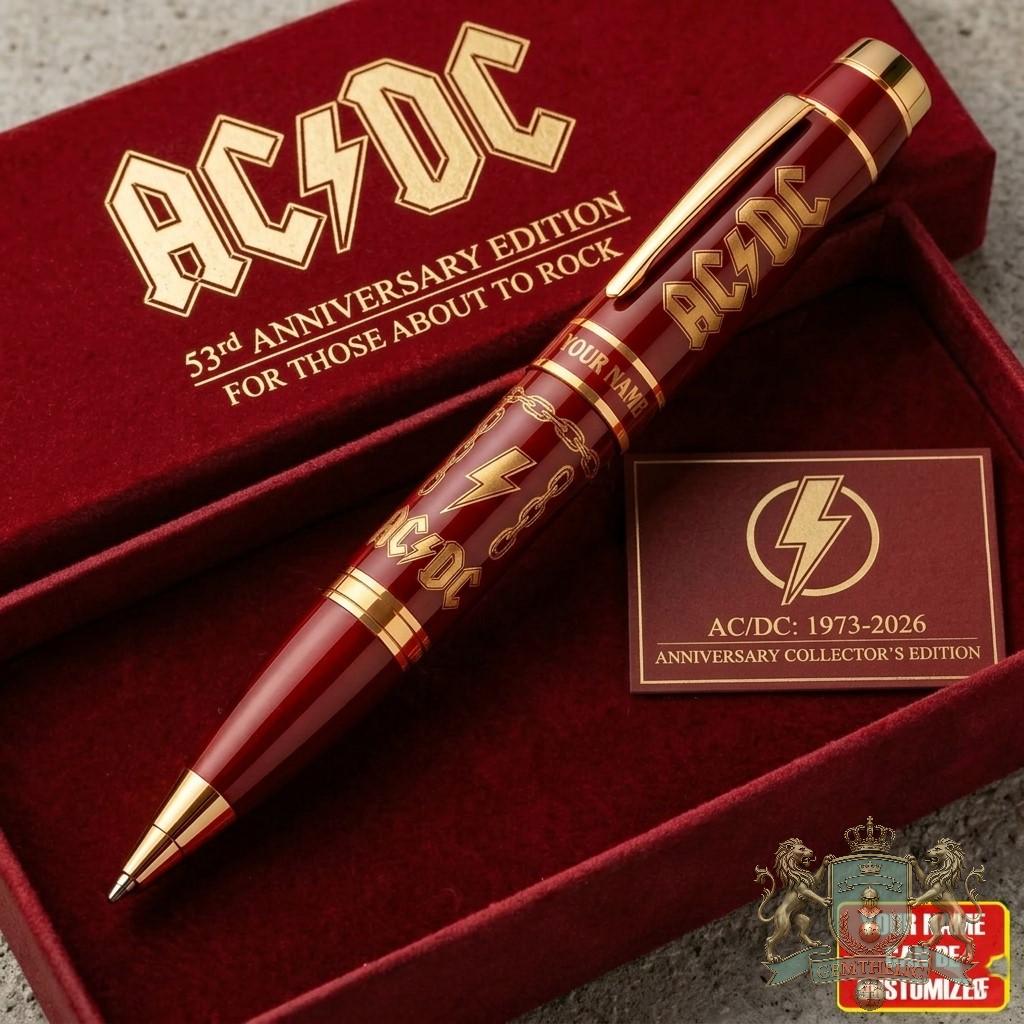 AC/DC 53rd Anniversary For Those About To Rock Personalized Pen - Front View