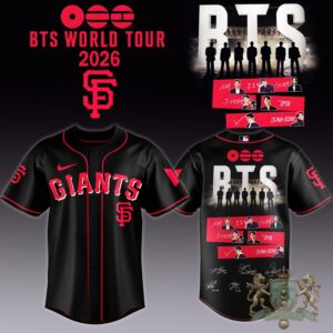 BTS x San Francisco Giants World Tour 2026 Baseball Jersey