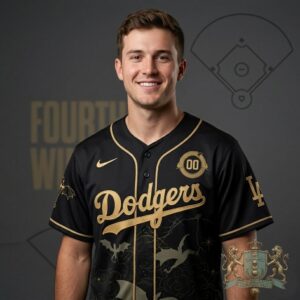 Los Angeles Dodgers Fourth Wing Night Baseball Jersey