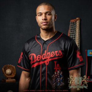 Los Angeles Dodgers Mortal Kombat II Baseball Jersey
