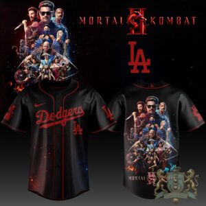 Los Angeles Dodgers Mortal Kombat II Baseball Jersey