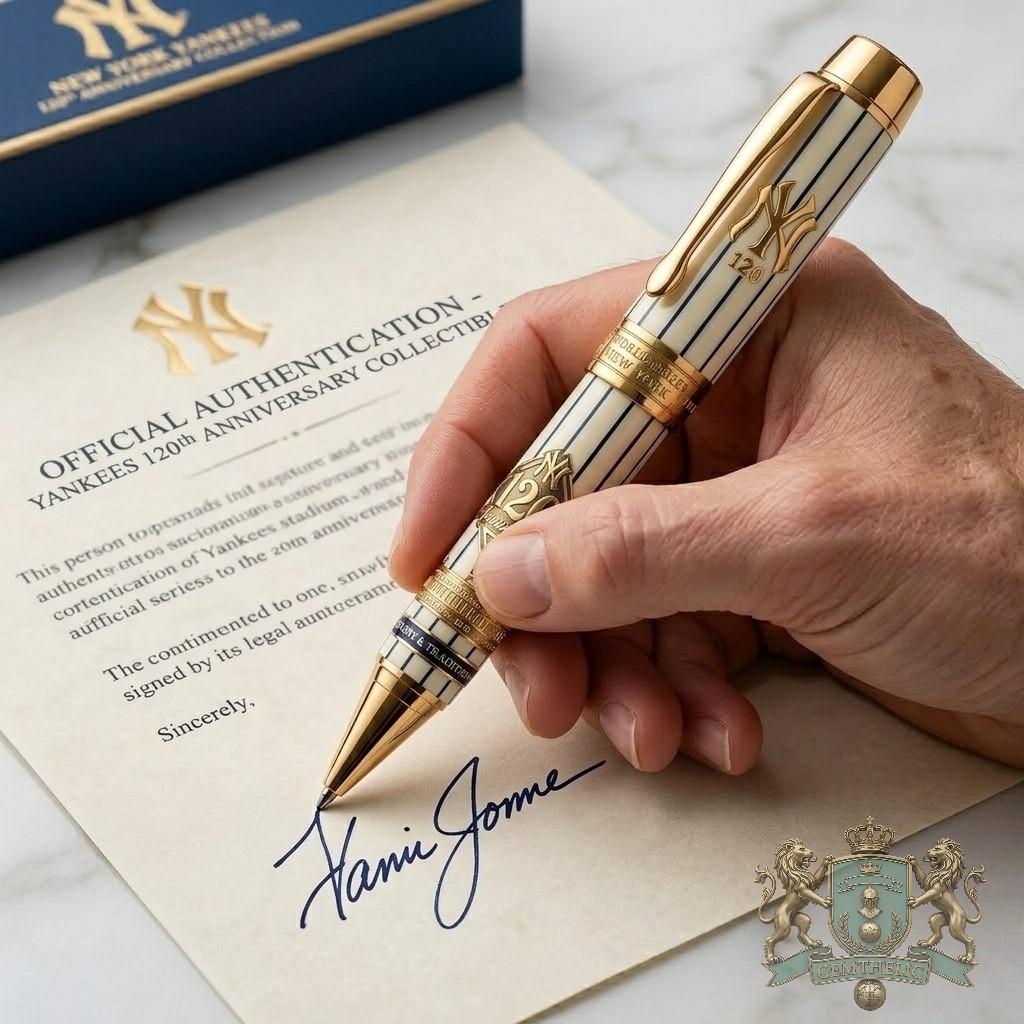 New York Yankees 120th Anniversary Collection Pen - Detail View