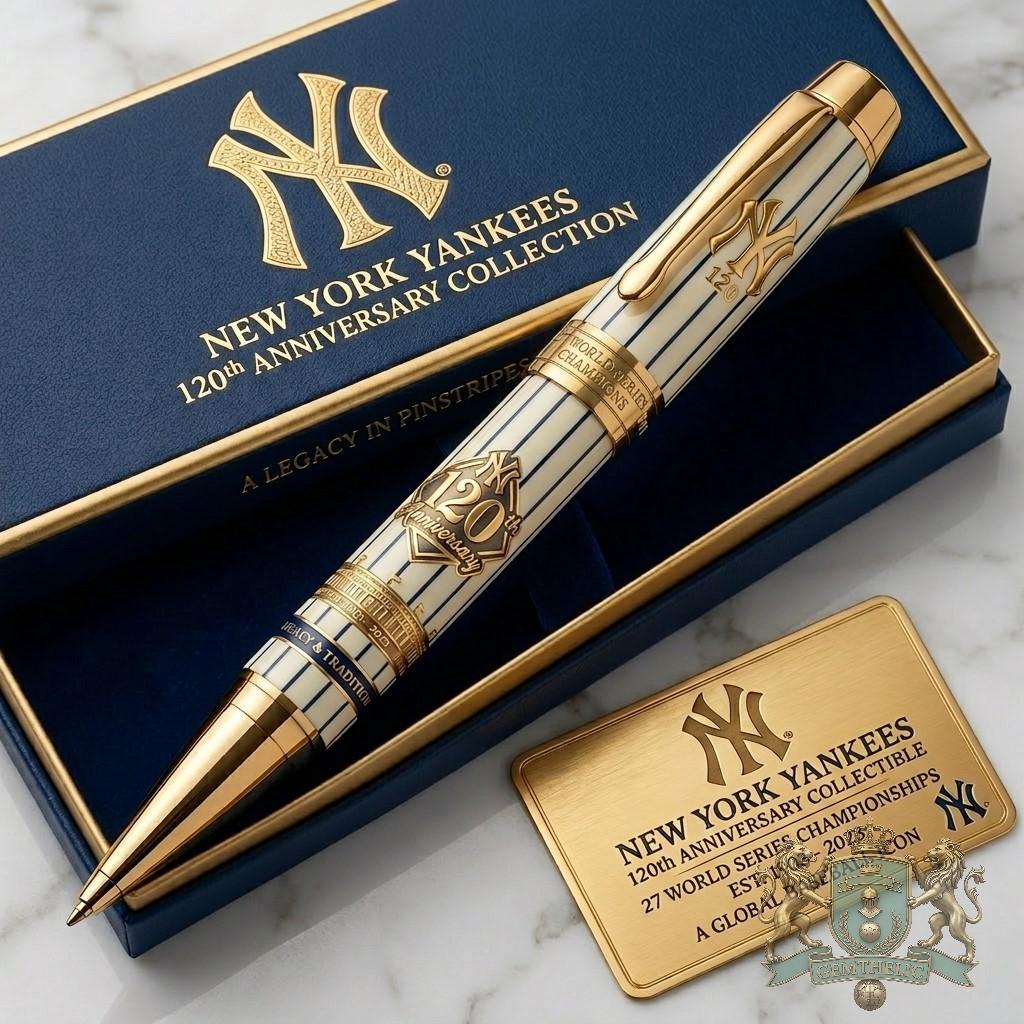 New York Yankees 120th Anniversary Collection Pen - Front View