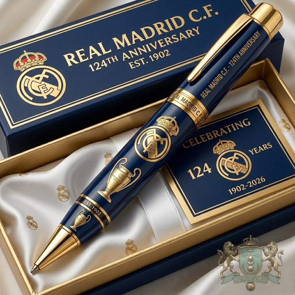 Real Madrid C.F. 124th Anniversary 1902-2026 Pen - Front View