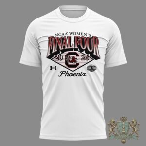 South Carolina Gamecocks NCAA Women's Final Four 2026 Phoenix T-Shirt And Cap