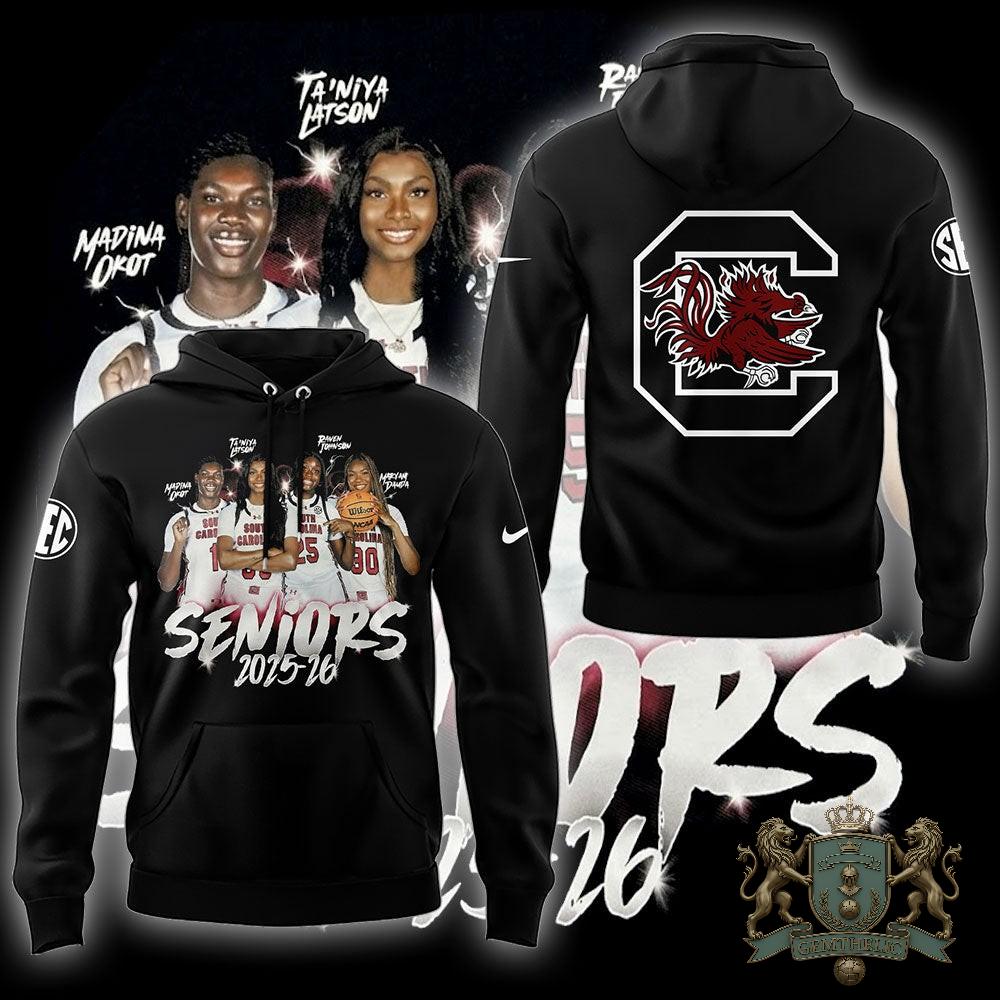 South Carolina Gamecocks Women's Basketball Seniors 2025-26 Hoodie - Front View