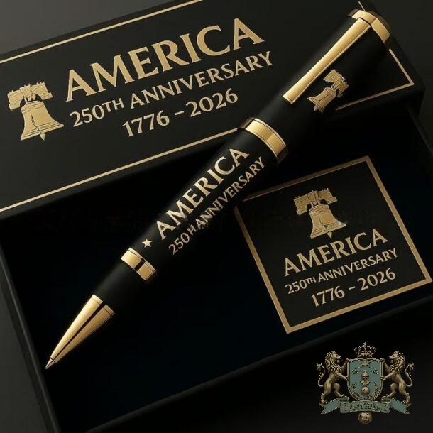 United States Army 250th Anniversary 1775-2025 Pen - Detail View