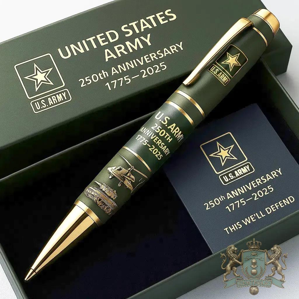 United States Army 250th Anniversary 1775-2025 Pen - Front View