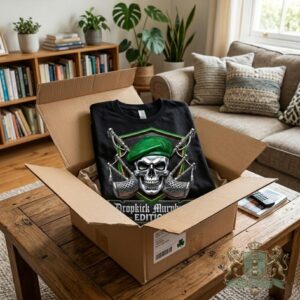 Dropkick Murphys Skull Green Beret Bagpipes Edition T-Shirt