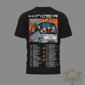 Hinder Bad Decisions Tour 2026 T-Shirt