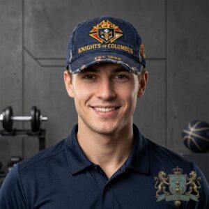 Knights of Columbus EST 1882 Distressed Dad Hat