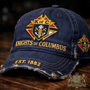 Knights of Columbus EST 1882 Distressed Dad Hat