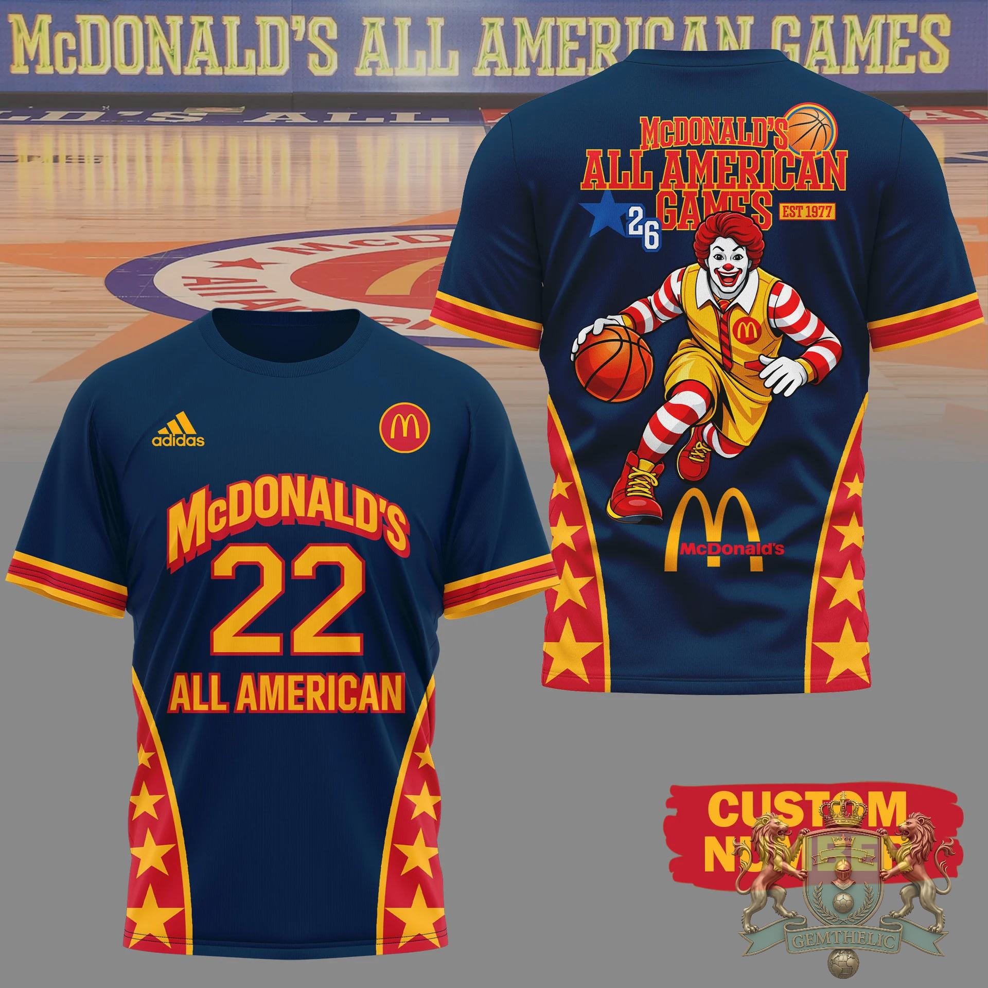 McDonald's All American Games Ronald McDonald Basketball Jersey - Front View