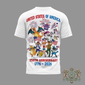 Pokémon USA 250th Anniversary 1776-2026 T-Shirt