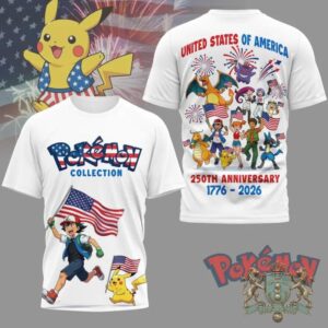 Pokémon USA 250th Anniversary 1776-2026 T-Shirt