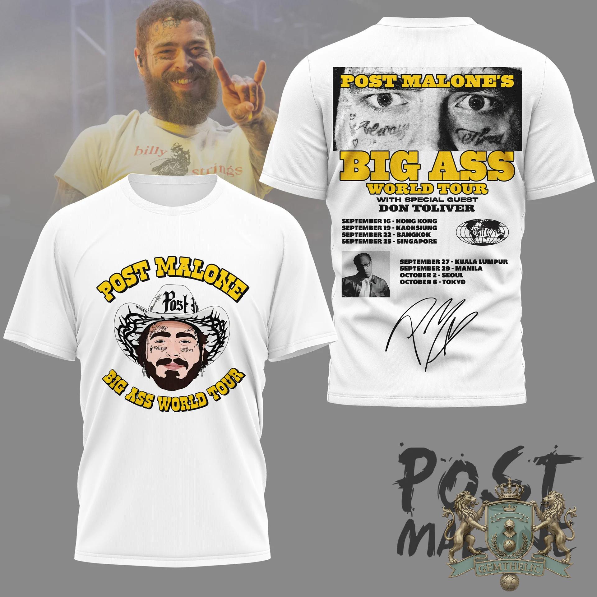Post Malone Big Ass World Tour Don Toliver Signed Hat - Detail View