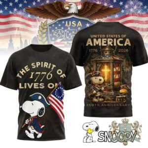 Snoopy Spirit of 1776 250th Anniversary 1776-2026 Distressed Dad Hat
