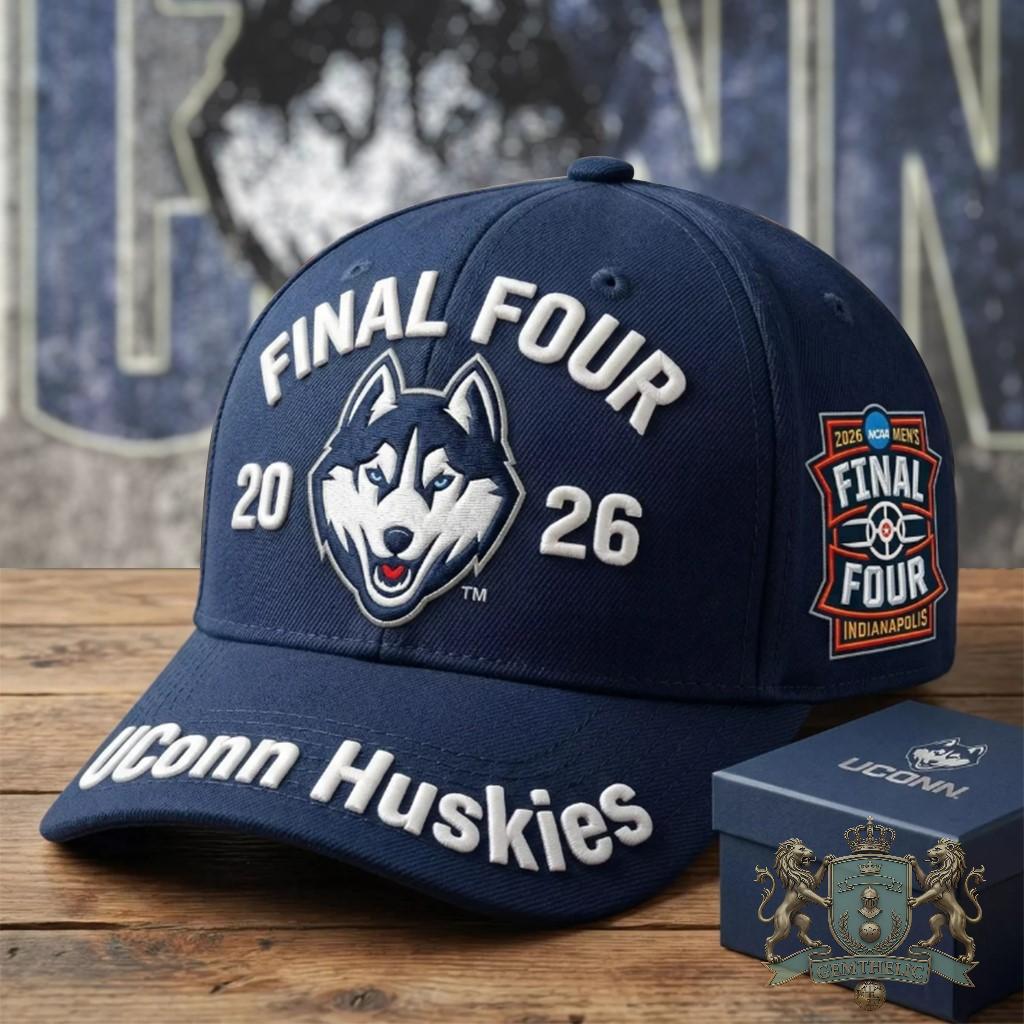 UConn Huskies 2026 NCAA Men's Final Four Indianapolis Cap - Front View