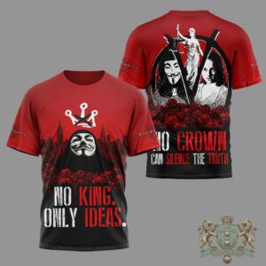 V for Vendetta No King Only Ideas 3D T-Shirt