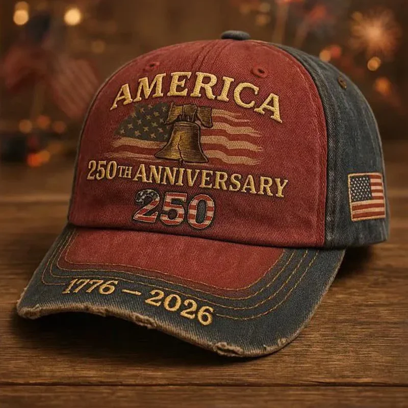 America 250th Anniversary 1776-2026 Baseball Cap - Front View
