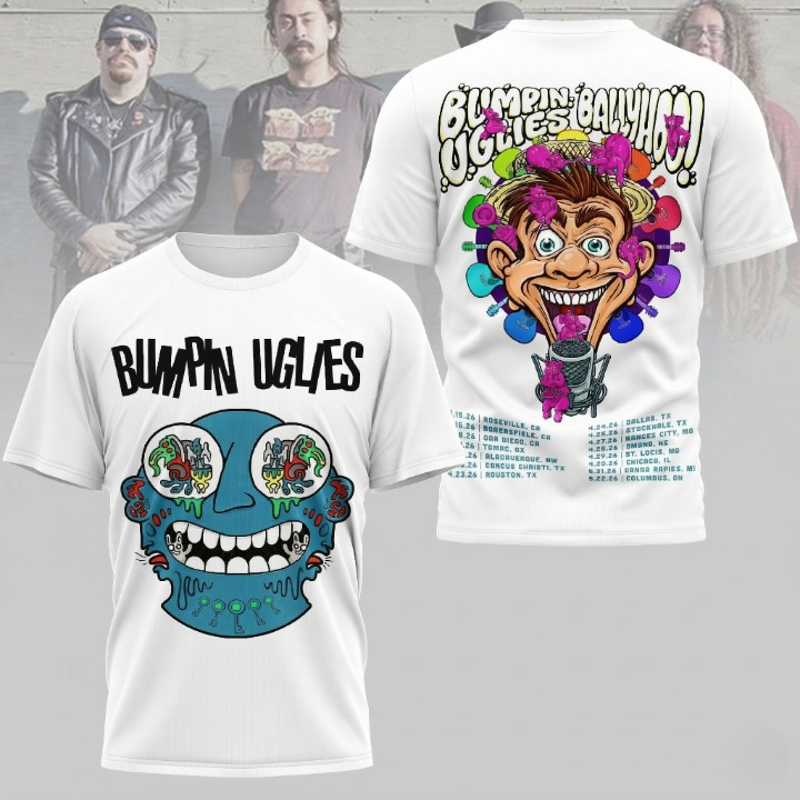 Bumpin Uglies Ballyhoo Tour 2026 T-Shirt - Front View