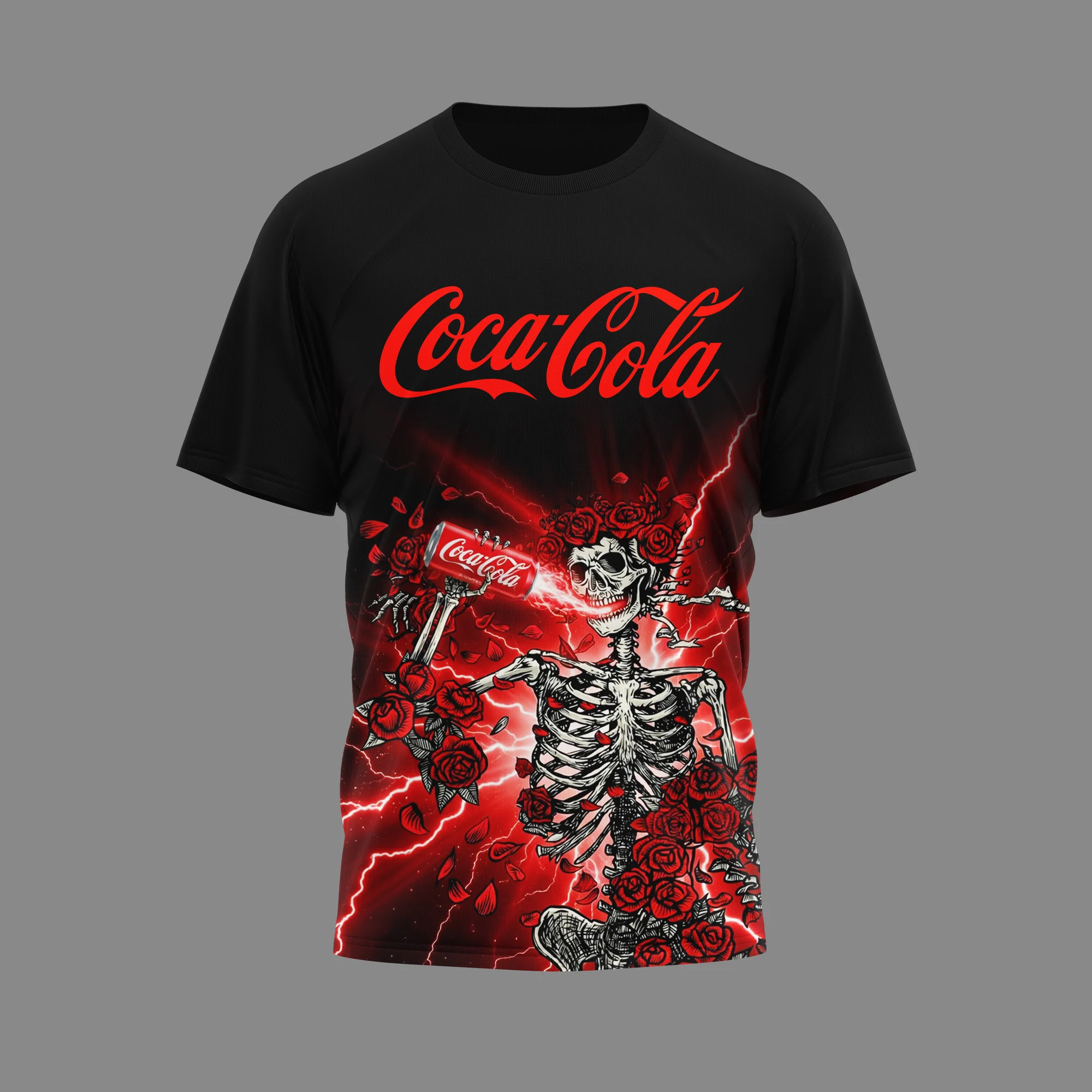 Grateful Dead Coca-Cola Steal Your Face T-Shirt - Detail View